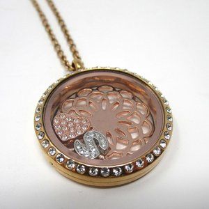 South Hill Rose Gold S Locket Charm Necklace